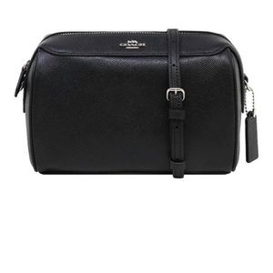 Black Coach Bennett Crossbody Leather Bag / Purse
